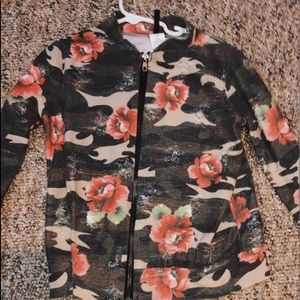 Camo dressy girls sweatshirt